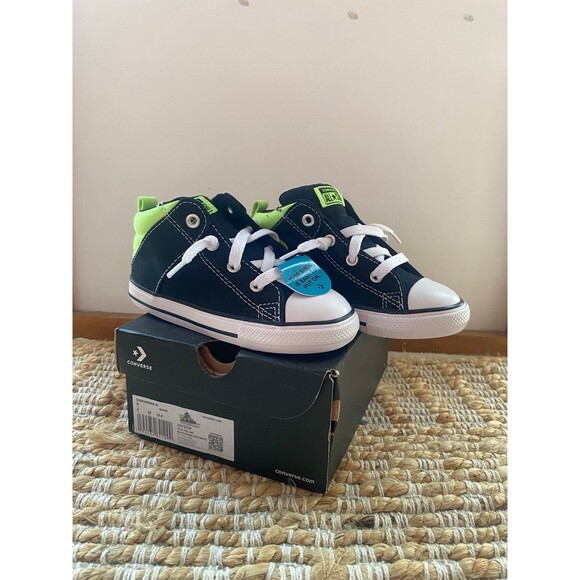 Black/Slime All Star by Converse 9T ~ NWT - Picture 2 of 7